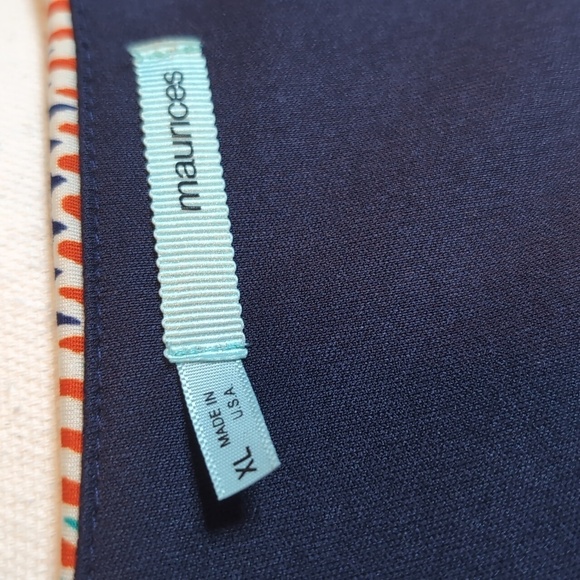 Maurices Bohemian Pattern Blue Strappy Dress Size XL - Picture 8 of 10